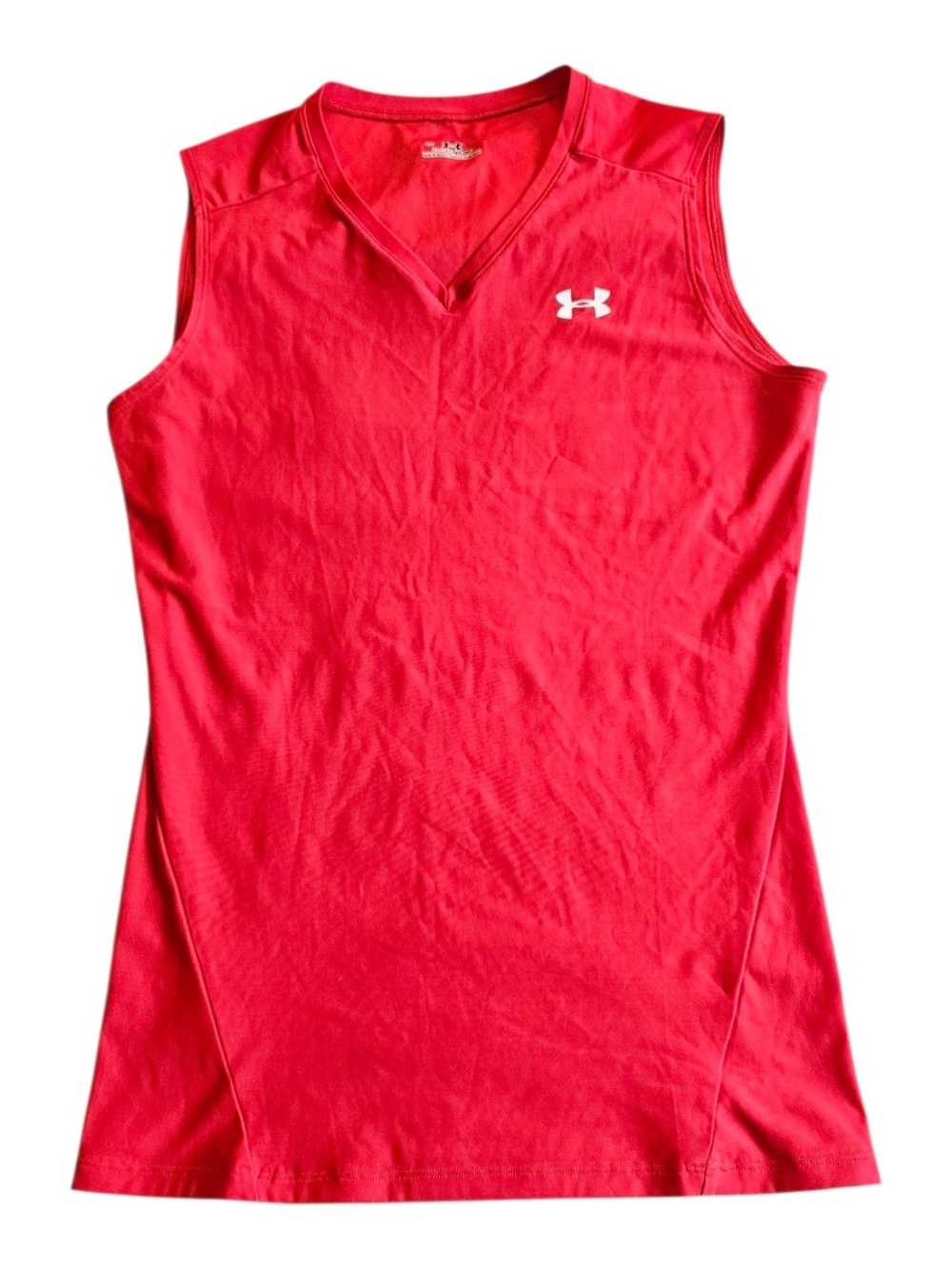 Under Armour HeatGear Sleeveless Running Tank Top Large Red